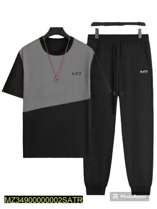 Men Summer Track Suit Grey